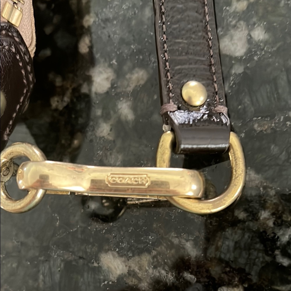 Coach Cream and Brown Satchel with Luxurious Design - Picture 6 of 11